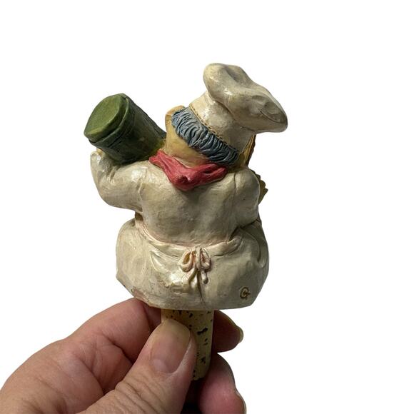 WINE THINGS UNLIMITED | Vintage 2000 Chef Wine Bottle Stopper New in Box - Picture 6 of 14